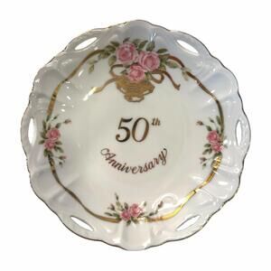 Vintage Lefton China 50th Anniversary Candy / Nut / Trinket Dish – Michio Suzuki